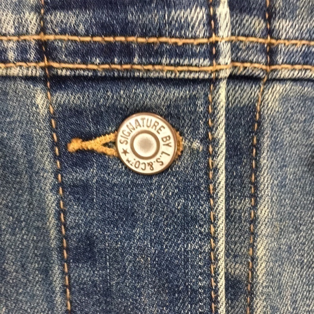 Girls Denim Jacket Levi Strauss & Co Signature XL - Picture 4 of 10
